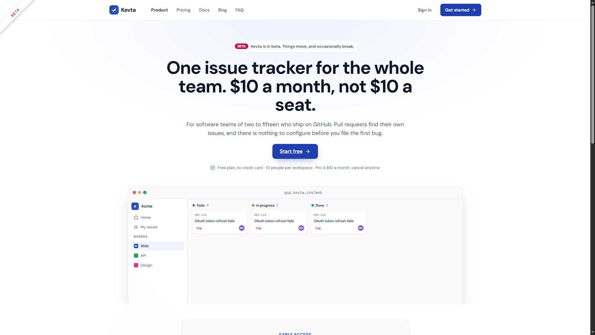 Kevta — Task & Board Management Platform